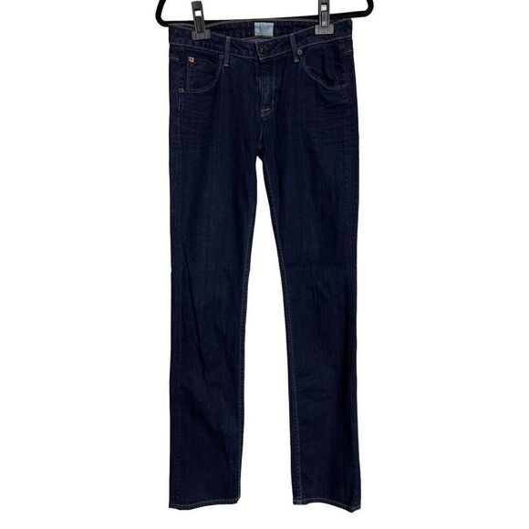 Hudson Jeans Womens Size 27 Dark Wash Flap Pockets Stretch Skinny Jeans - Picture 1 of 12